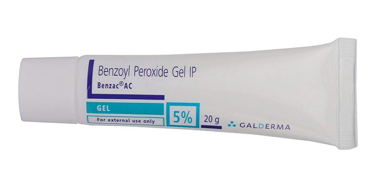 Thuốc bôi trị mụn nhọt ở mông benzoyl peroxide