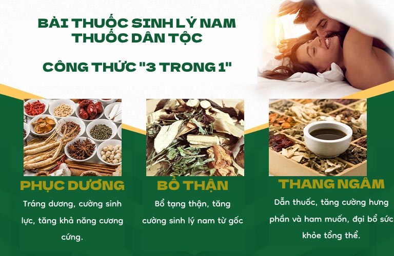 Công thức "3 trong 1" tăng cường sinh lý toàn diện