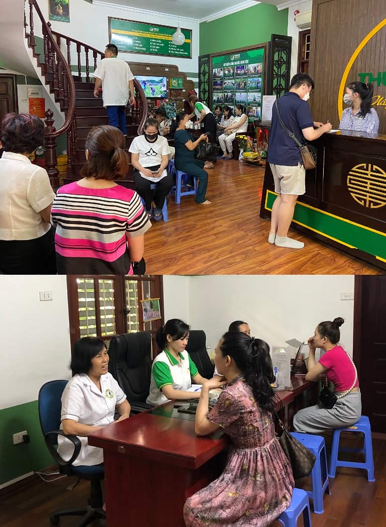 Rất đông chị em đã tin tưởng tìm đến Trung tâm Thuốc dân tộc để thăm khám, cắt thuốc phụ khoa Rất đông chị em đã tin tưởng tìm đến Trung tâm Thuốc dân tộc để thăm khám, cắt thuốc phụ khoa