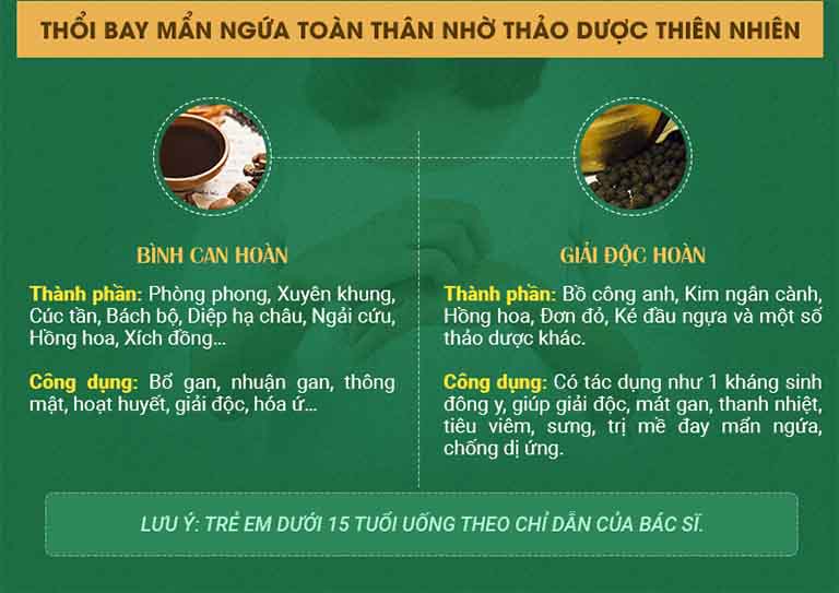 Thổi bay mẩn ngứa toàn thân nhờ thảo dược thiên nhiên