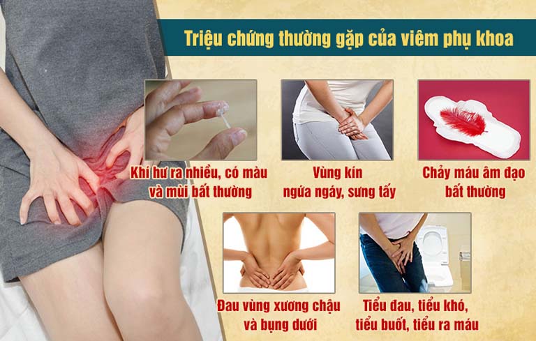 Các triệu chứng viêm phụ khoa phổ biến