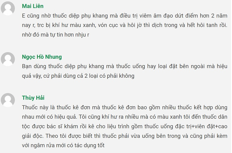 Đánh giá của bệnh nhân về Trung tâm Thuốc dân tộc chữa nấm, tạp khuẩn và bài thuốc Diệp Phụ Khang