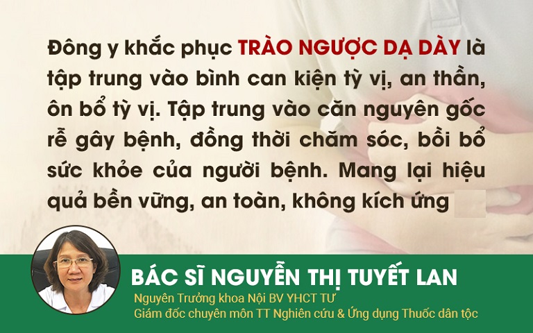 Nguyên tắc điều trị trào ngược dạ dày hiệu quả bằng YHCT