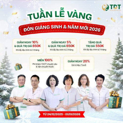 Chương Trình Ưu Đãi Mừng Giáng Sinh và Tết Dương Lịch 2026 – Tặng Quà Sức Khỏe, Nhận Ngàn Quà Tặng