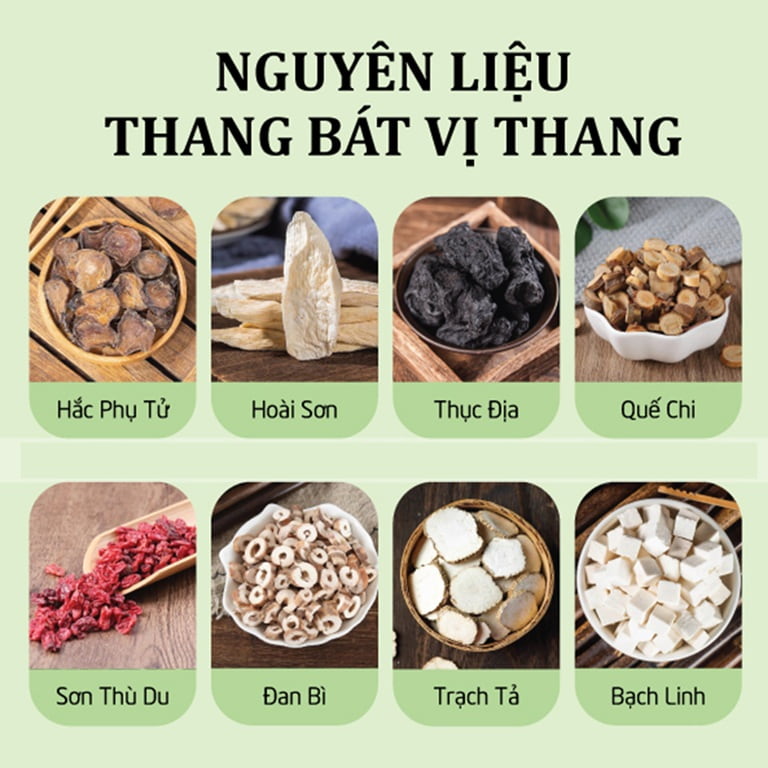 Công thức bài thuốc Bát vị thang
